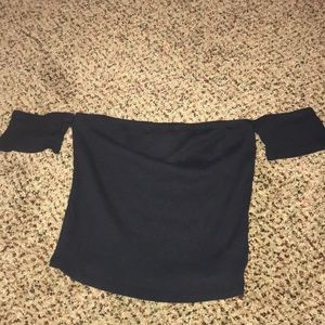 Off the shoulder crop top